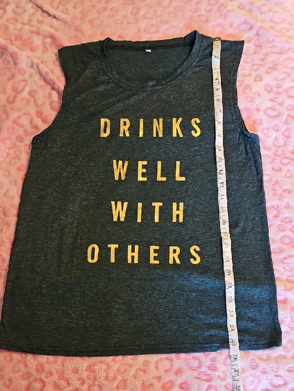 Graphic Tank with Gold Lettering - Picture 3 of 6